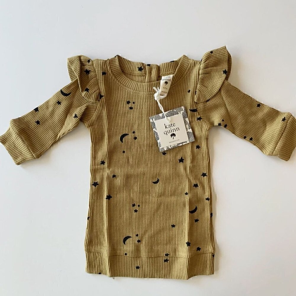 Kate Quinn Organics Baby Girl Thermal Dress 6-12 Months